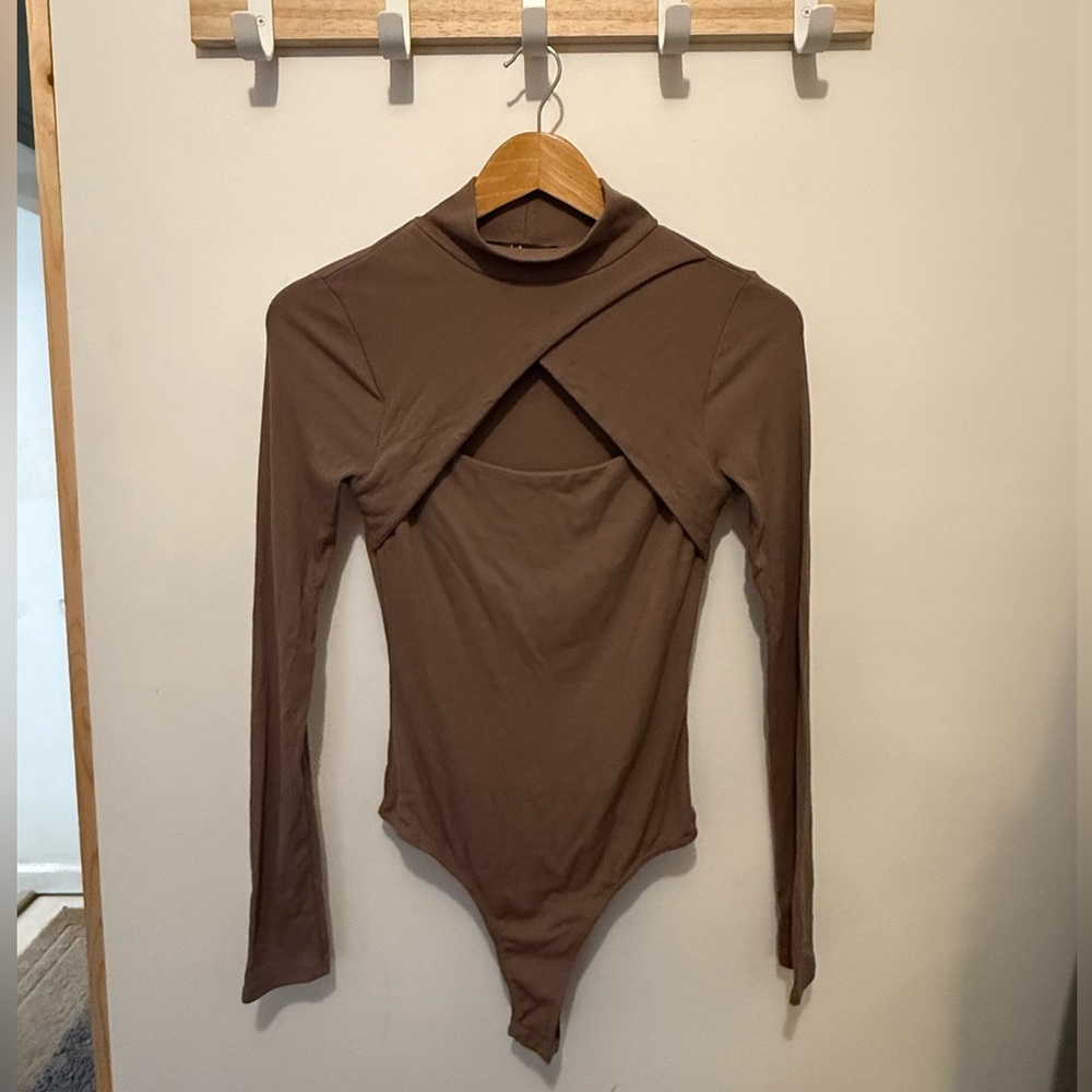 Lulu's Tan Bodysuit